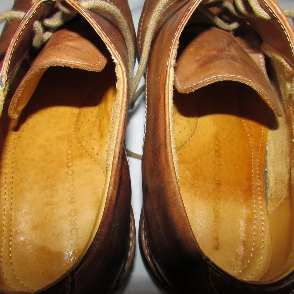 Sandro Moscoloni Tan Leather Oxfords